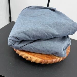 Eikei Chambray full queen Duvet cover blue 100% cotton